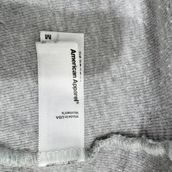 AMERICAN APPARELL SCOOP NECK CROP TOP T SHIRT - Picture 4 of 9